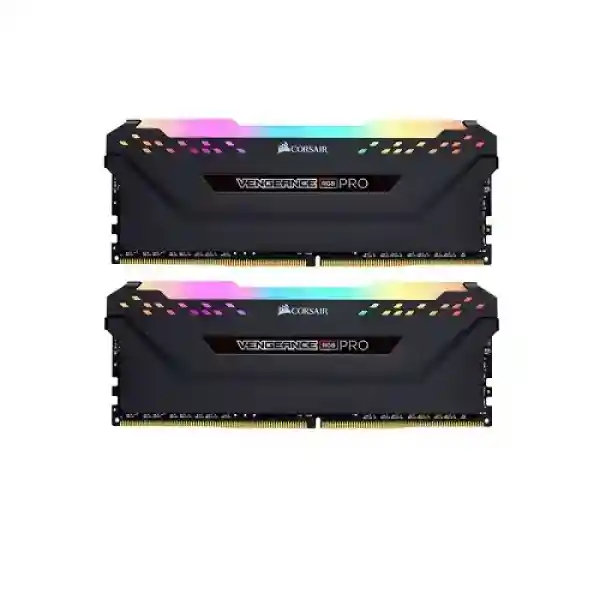 رم کورسیر دوکاناله 16 گیگابایت Vengeance RGB PRO 3200MHZ CL16 Corsair VENGEANCE RGB PRO 16GB 8GBx2 3200MHz CL16 Black Memory