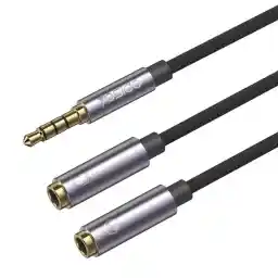 کابل تبدیل 2 به 1 جک 3.5 میلیمتری هدفون یسیدو مدل YAU28