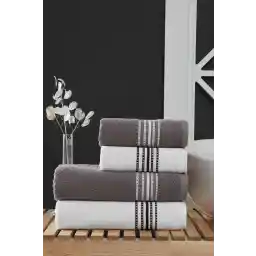 سرویس حوله حمام 4 تکه MODALIN 50x90 + 70x140 سانتی متر الوین