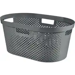 نقطههای سبد لباسهای بازیافتی Curver Infinity - 40 لیتر - 100٪ بازیافتی - خاکستری تیره