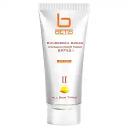 کرم ضد آفتاب رنگی SPF50 بتیس مناسب انواع پوست حجم 45 میل - رنگ بژ طبیعی