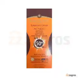 کرم ضد آفتاب سان سیف رنگ بژ روشن فاقد چربی +SPF50 مناسب پوست چرب، مختلط و مستعد آکنه 50 میل