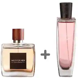 ادو پرفیوم مردانه استاویتا مدل Wild F حجم 100 میل به همراه ادو پرفیوم زنانه استاویتا مدل Elegance حجم 100 میل