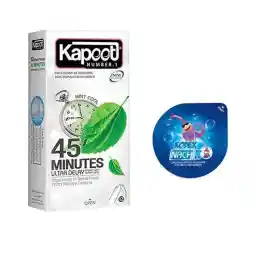 کاندوم کاپوت مدل 45Minuts بسته 12 عددی به همراه کاندوم ناچ کدکس مدل بلیسر