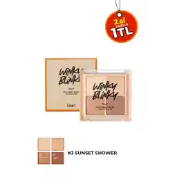 پالت سایه چشم 4 تکه PEKAH با رنگ های مرجانی، رنگدانه های شدید، بدون جمع شدن، اثری طولانی مدت