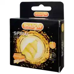 کاندوم فضایی خاردار شادو مدل Spiral بسته یک عددی