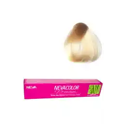 رنگ Neva Color Nevacolor Tube Paint 12.03 Intense Gold Super Lightener X 3 عدد + اکسیدان مایع 3 عدد