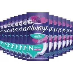 آستر شورت همیشه تازه روزانه - فلکسی استایل باریک - با رایحه تازه - بسته ارزشی 14 در 40 عدد