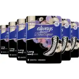 بانداژ بوتیک همیشه محتاط برای از دست دادن ادرار - بسته ارزشی 6 × 8 قطعه