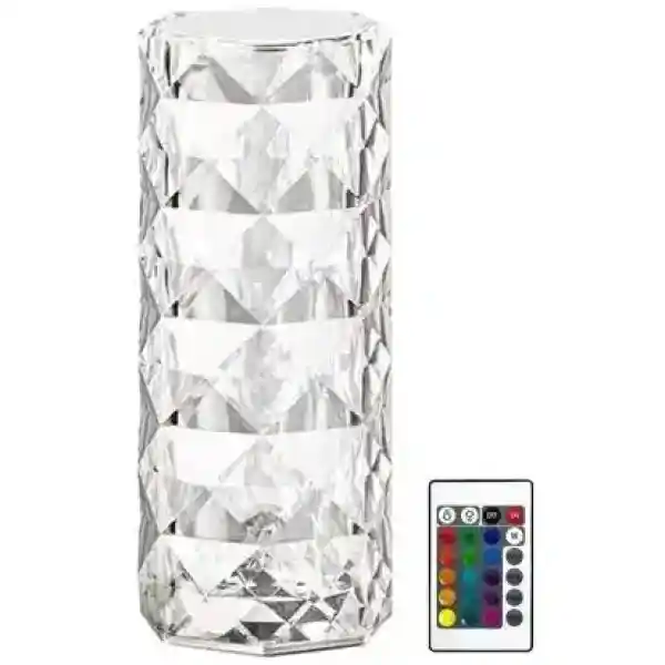 چراغ خواب (آباژور) شارژی کریستالی Bedside lamp (lampshade) rechargeable crystal