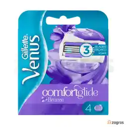 تیغ یدک خودتراش زنانه ژیلت مدل Breeza تعداد 4 عددی