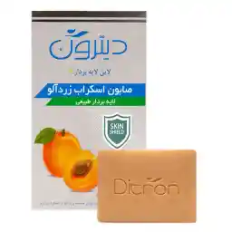 صابون اسکراب دیترون حاوی عصاره زرد آلو وزن 110 گرمی