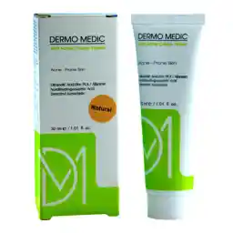 کرم ضد جوش رنگی درمومدیک مناسب پوست جوش دار حجم 30 میل - رنگ طبیعی