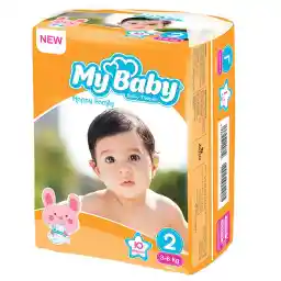 پوشک بچه مای بیبی سری خانواده شاد سایز 2 بسته ده عددی