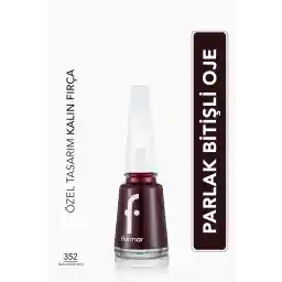 لاک ناخن فلورمار با رنگدانه بالا و پایان براق Fne-352 Blackstar Red