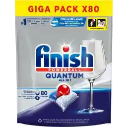 Finish Quantum All in One Regular Vaatwastabletten - 80 کپسول Finish Quantum All in One Regular Vaatwastabletten - 80 کپسول