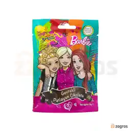 دراژه شکلاتی جرقه ای شوگی بوم مدل Barbie وزن 50 گرم