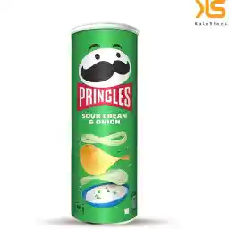چیپس پرینگلز با طعم پیاز و خامه ترش وزن 165 گرم چیپس پرینگلز با طعم پیاز و خامه ترش وزن 165 گرم