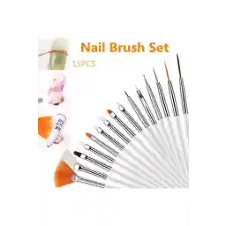 ست الگوسازی برس تزئینی ناخن آرایشی LARİN 15 عددی