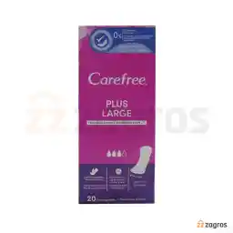 پد روزانه Carefree مدل Plus Large سایز خیلی بزرگ بسته 20 عددی