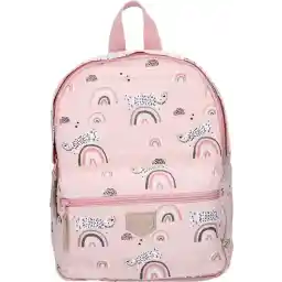 کوله پشتی کوچک Kidzroom دختر - کوله پشتی کودک - 2 تا 6 سال - صورتی - رنگین کمان - گربه