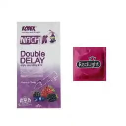 کاندوم ناچ کدکس مدل Double Delay بسته ده عددی به همراه کاندوم ردلایت مدل 01