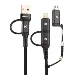 کابل 5سر 5in1 فست شارژ نیتو NITU UC62 طول 1 متر 5 آمپر