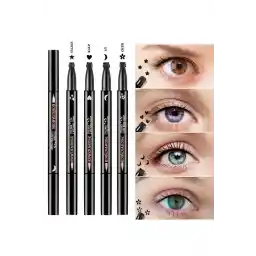 خط چشم ROWENAROSE 4 تکه گلدار و طرح قلب ضد آب