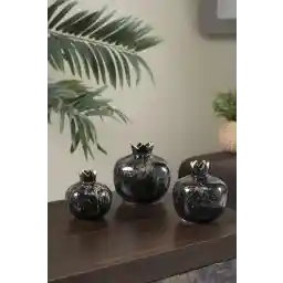 زیورآلات ست انار دکوری 3 تکه زینتی مشکی لویی ماری