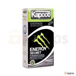 کاندوم کاپوت مدل Energy Secret  بسته 12 عددی