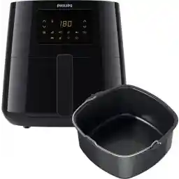 Philips Airfryer Essential 3000 Series - HD9270/93 - 6,2 liter (XL) - Heteluchtfriteuse - RapidAir - 14 in 1 kookfuncties - Met bakvorm Philips Airfryer Essential 3000 Series - HD9270/93 - 6,2 liter (XL) - Heteluchtfriteuse - RapidAir - 14 in 1 kookfuncties - Met bakvorm
