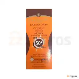 کرم ضد آفتاب سان سیف رنگ بژ طبیعی فاقد چربی +SPF50 مناسب پوست چرب، مختلط و مستعد آکنه 50 میل