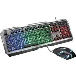 Trust GXT 845 Tural - صفحه کلید بازی با ماوس - QWERTY - مشکی