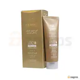 کرم ضد آفتاب فاقد چربی سینره SPF50 رنگ بژ روشن مناسب انواع پوست 50 میل
