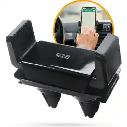 نگهدارنده تلفن R2B® توری تهویه خودرو - چرخش 360 درجه - نگهدارنده تلفن همراه ماشین - لوازم جانبی - نگهدارنده تلفن خودرو - مدل Hilversum