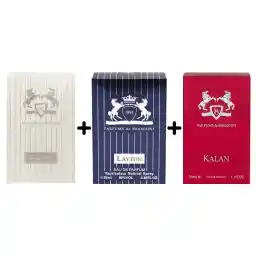 پک سه عددی ادوپرفیوم جیبی مردانه برندینی مدل Kalan و Galloway به همراه مدل Layton (هدیه)