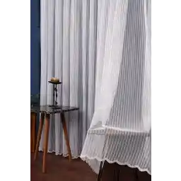 Suradesign 2022 فصل جدید طرح راه راه دوتایی پرده آشپزخانه ضد آهن اتاق نشیمن 1/1 پرده تول ساده و بدون چین