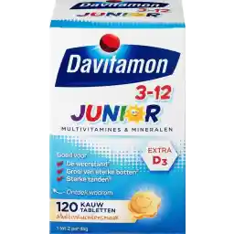ویتامین های جویدنی داویتامون جونیور 3+ - مولتی ویتامین کودکان - مولتی میوه - 120 قرص