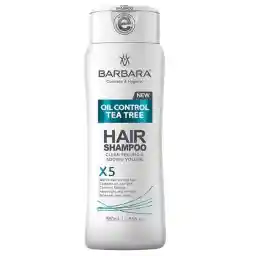 شامپو باربارا حاوی عصاره درخت چای مناسب مو چرب حجم 380 میل