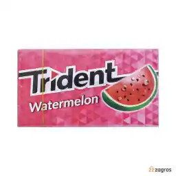 آدامس با طعم هندوانه تریدنت مدل WATERMELON بسته 14 عددی