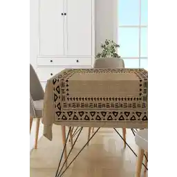 Viva Home Premium قابل شستشو و ضد لک رومیزی پارچه ای مخملی پارچه ای حصیری پر تایلندی Mso186