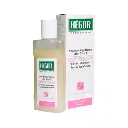 شامپو بالسام هگور مدل 2IN1 حاوی پروتئین ابریشم مناسب موهای آسیب دیده حجم 150 میل