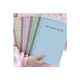 مجموعه نوت بوک بدون خط 4 تکه AKILLICA 13.5 x 20.5 سانتی متر 56 برگ جلد مقوایی نوت بوک مارپیچ