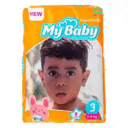 پوشک بچه مای بیبی سری خانواده شاد سایز 3 بسته نه عددی