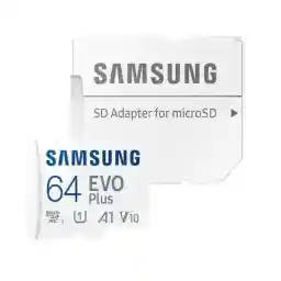 کارت حافظه microSDXC سامسونگ مدل Evo Plus A1 V10 کلاس 10 استاندارد UHS-I U1 سرعت 130MBps به همراه آداپتور SD ظرفیت 64 گیگابایت