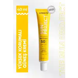 Görkito The Sun Project کرم ضد آفتاب با محافظت بالا کرم ضد آفتاب با محافظت بالا 50 Spf Pa 50 میلی لیتر