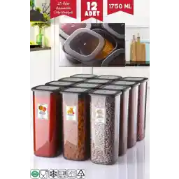 ظروف نگهداری آنتراسیت نشکن اقتصادی 1750 میلی لیتری 12 عددی خانه نندی