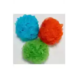 ست لوفا حمام رنگارنگ ونکاپ / دستشویی حمام / لوفا / لوفا پوفیدی