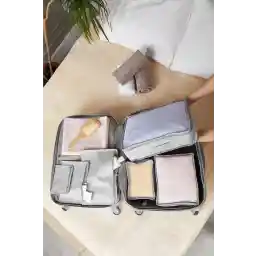 ست سازمان دهنده چمدان 6 تکه سرستیل - خال خاکستری