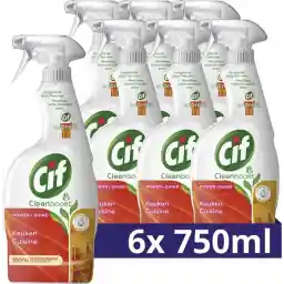 اسپری آشپزخانه Cif CleanBoost Power+Shine - 6 x 750 میلی لیتر - بسته ارزشی
